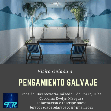 visita pensamiento salvaje flyer
