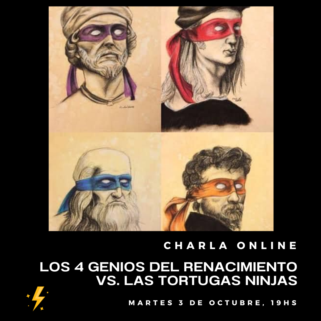 LOS 4 GENIOS DEL RENACIMIENTO VS. LAS TORTUGAS NINJA – Temporada de  Relámpagos, image size:1080x1080